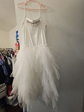 Swan Costume White Tulle Ballet Dress with Accessories